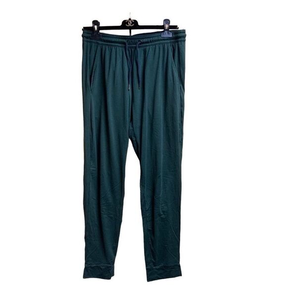 01. Algo Performance Men's Soft Anti Odor SPF 40 Loungewear Jogger Pants Medium - Picture 2 of 8